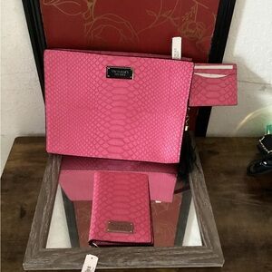 Victoria's Secret oversized python clutch set